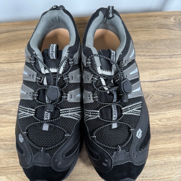 Men's Dr. Comfort Performance Athletic Shoe Black Gray Size 11.5W - Picture 6 of 7